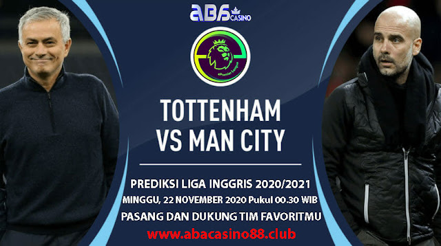 Prediksi Liga Inggris Tottenham vs Man City Minggu 22 November 2020