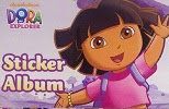 Image: Dora The Explorer Sticker Album with 8 Sticker Sheets