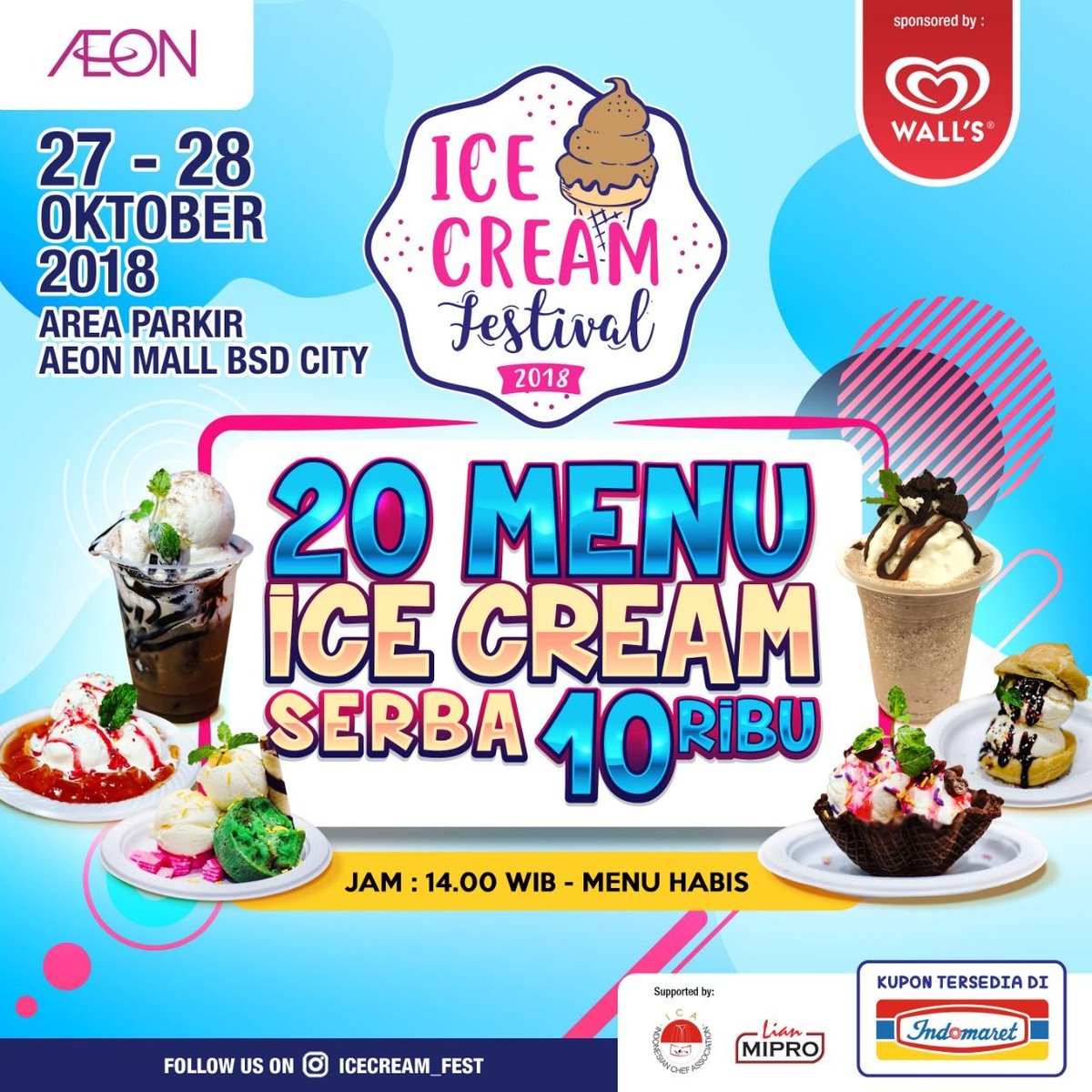 Indomaret - Promo Kupon Ice Cream Festival 2018 AEON Mall BSD City