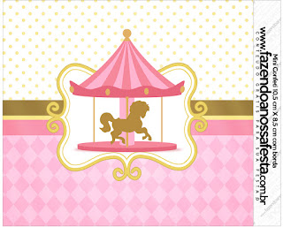 Carousel in Pink: Free Printable Candy Bar Labels.