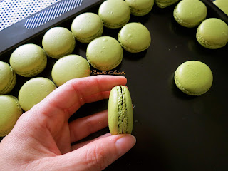 Macaron pistache préparation