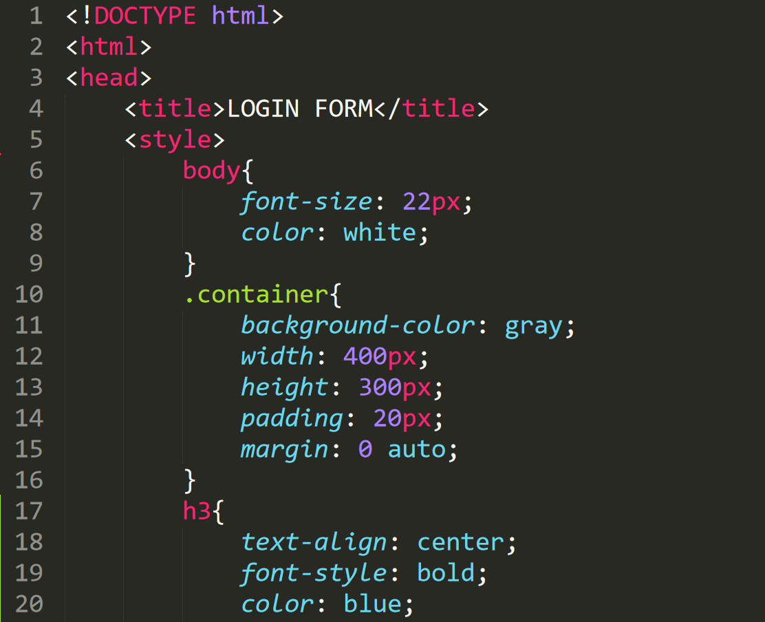 Login Form