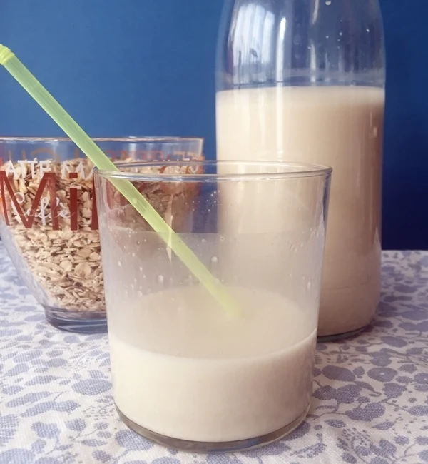 Leche de avena casera