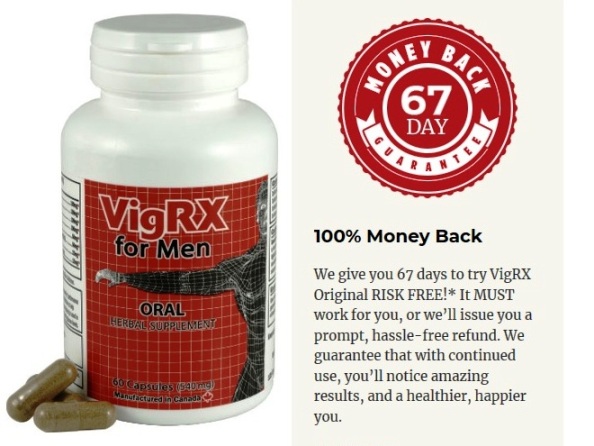 VigRx for Men Money Back Guarantee