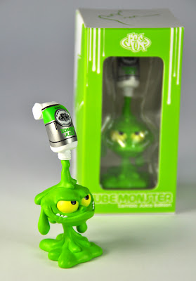 Zombie Juice Edition Green Tube Monster Vinyl Figure and Packaging by VISEone