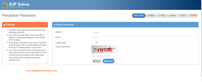 solusi lupa password djp online