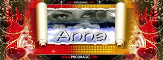 cover of name Anna , Romantic cover facebook with name Anna