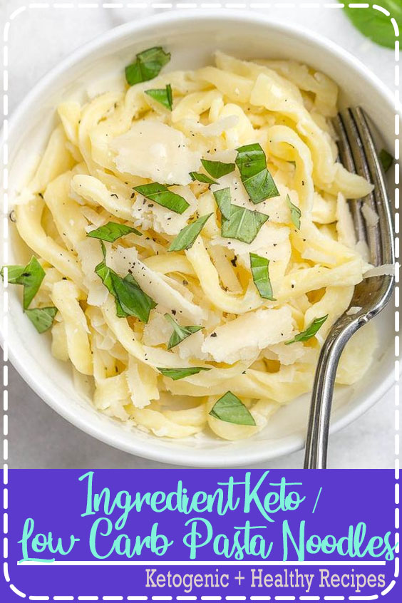 2-Ingredient Keto / Low Carb Pasta Noodles - #eatwell101 #recipe #keto #lowcarb #pasta - Chewy and delicious - the perfect low carb basis for all of your favorite pasta sauces and flavors! - #recipe by #eatwell101