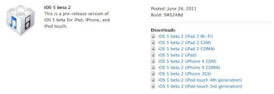 Apple iOS 5 beta 2