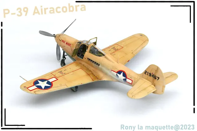 Maquette du P-39 Airacobra d'Eduard au 1/48.