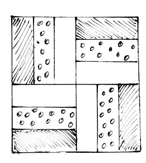 Sketch of Rail-Fence Block