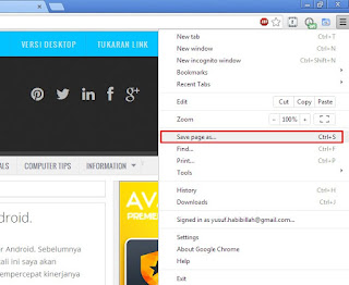 Cara Menyimpan Halaman Web untuk Dibaca Offline