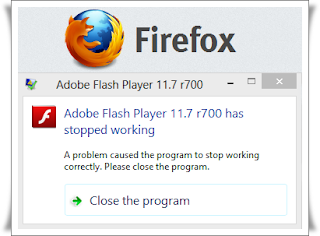 Flash Player,crash firefox,gangguan firefox,masalah firefox,masalah flash player,gangguan Flash Player,Flash Player crash,kerusakan Flash Player