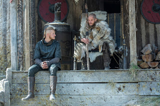 Ragnar Lothbrok y su hijo Bjorn en la cuarta temporada