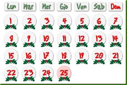 CALENDARIO DELL'AVVENTO