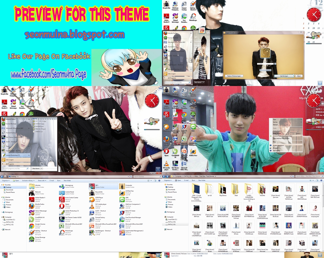 DOWNLOAD EXO-M TAO, SEOHYUN-YOONA, SEOHYUN-TAEYEON THEME 