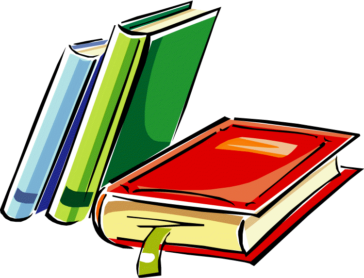 Library Books Clip Art