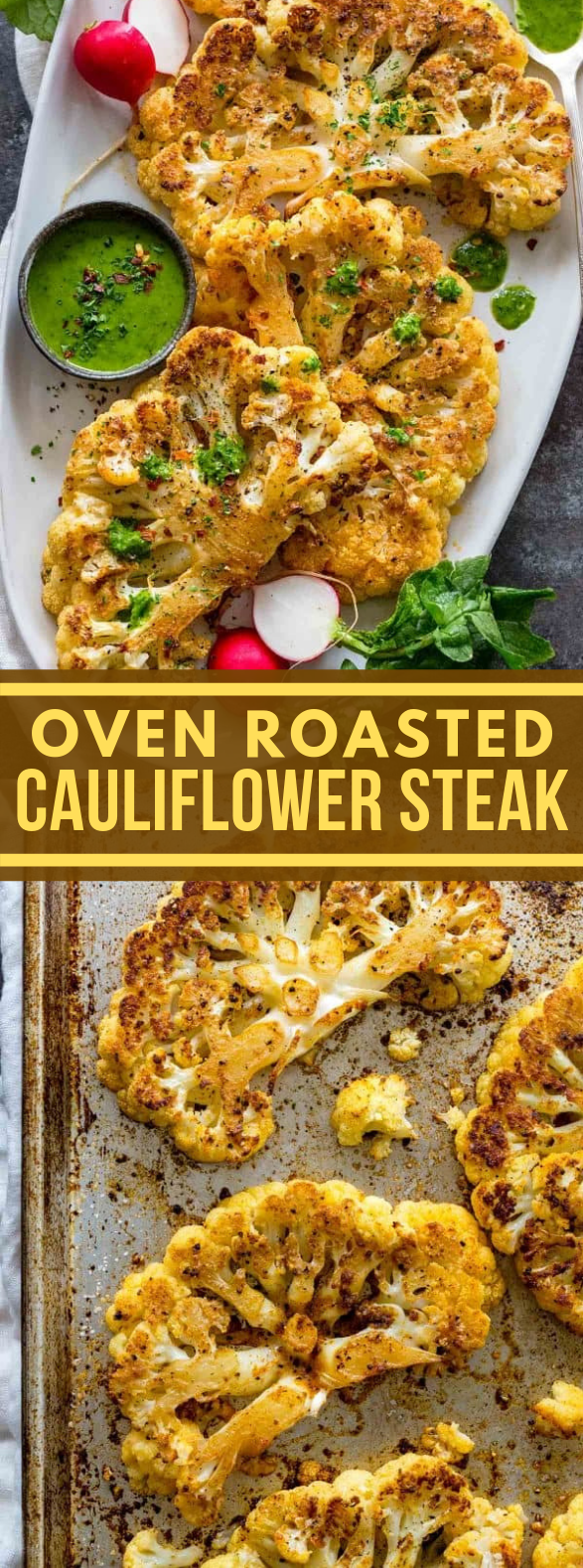 Roasted Cauliflower Steaks #vegetarian #recipes