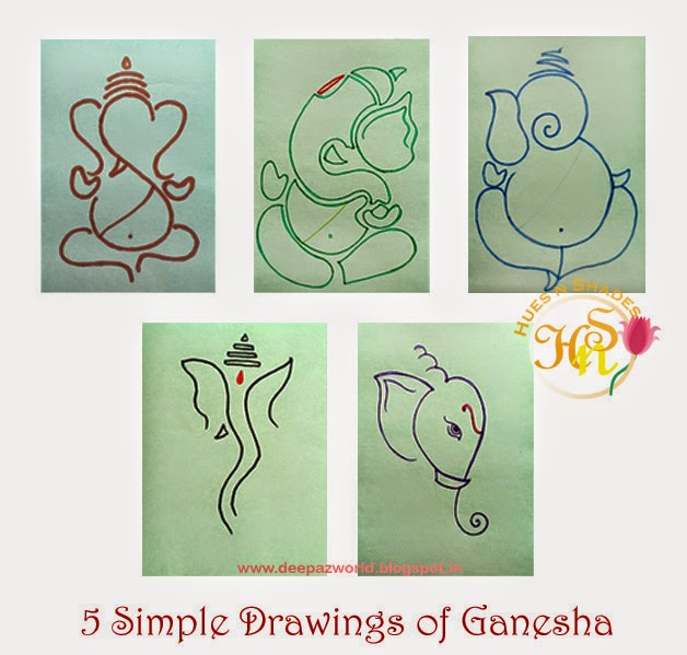 How to Draw- Easy Lord Ganesha Ganpati Step by Step Tutorial for Kids -  YouTube