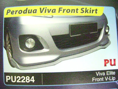 REV MOTORSPORT: VIVA ELITE front diffuser (V-LIP) PU