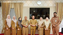 Bupati Inhil  HM WARDAN Terima Kunjungan Kerja Tim Inspektorat Provinsi Riau