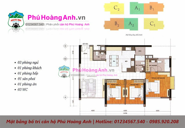 căn hộ Phú Hoàng Anh 3PN - phuhoanganh.vn