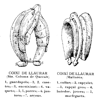 cuixí, llaurá, macho, yegua, llauradó