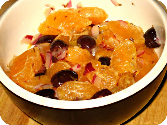 Photo of Orange, Olive and Red Onion Salad