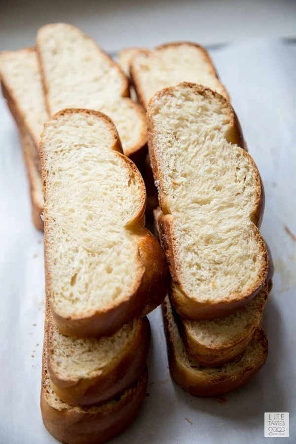 Stacks of delicious bread perfect for making oven french toast