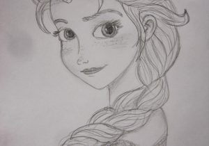 DIsney Princess pencil Sketch Drawing