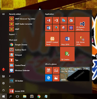 Tampilan home windows 10