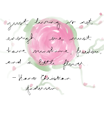 "just living is not enough... one must have sunshine, freedom, and a little flower" quote on a background of a digital drawing of a rose