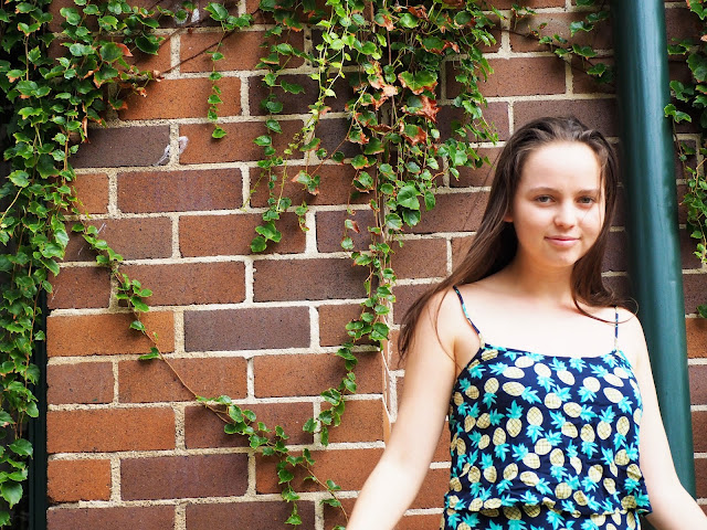 milkywayblogger styling a pineapple jumpsuit