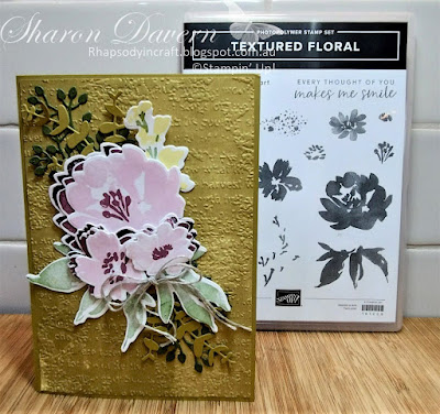 #rhapsodyincraft,#colourcreationsbloghop,#loveitchopit,Rhapsody in craft, Wild Wheat, In Colors, Fancy Fold, Fun Fold, Thinking of You Card, Textured Floral, Textured Floral Dies, Textured Floral Bundle, Fresh As A Daisy DSP, InColor DSP, Timeworn Type 3D Embossing Folder, Triple Panel Pop Up Card, Bubble Bath, Moody Mauve, Lemon Lolly, Stampin' Up! #stampinupaustralia, #artwithheart
