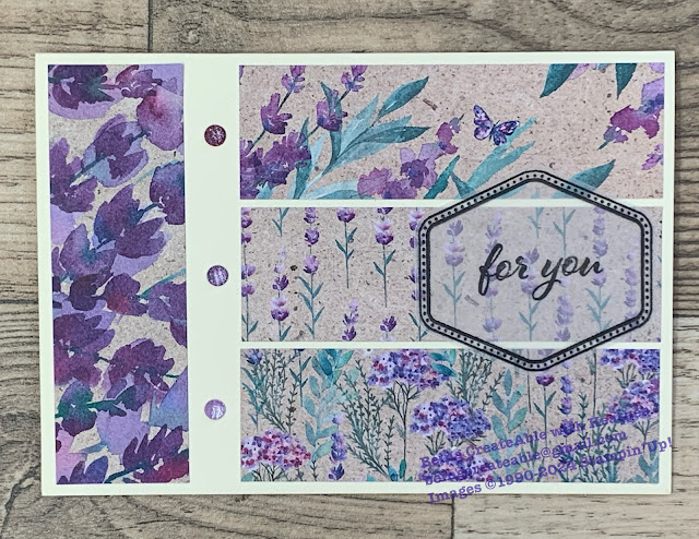 Perennial Lavender DSP, Heartfelt Hexagon Bundle, Stampin' Up!