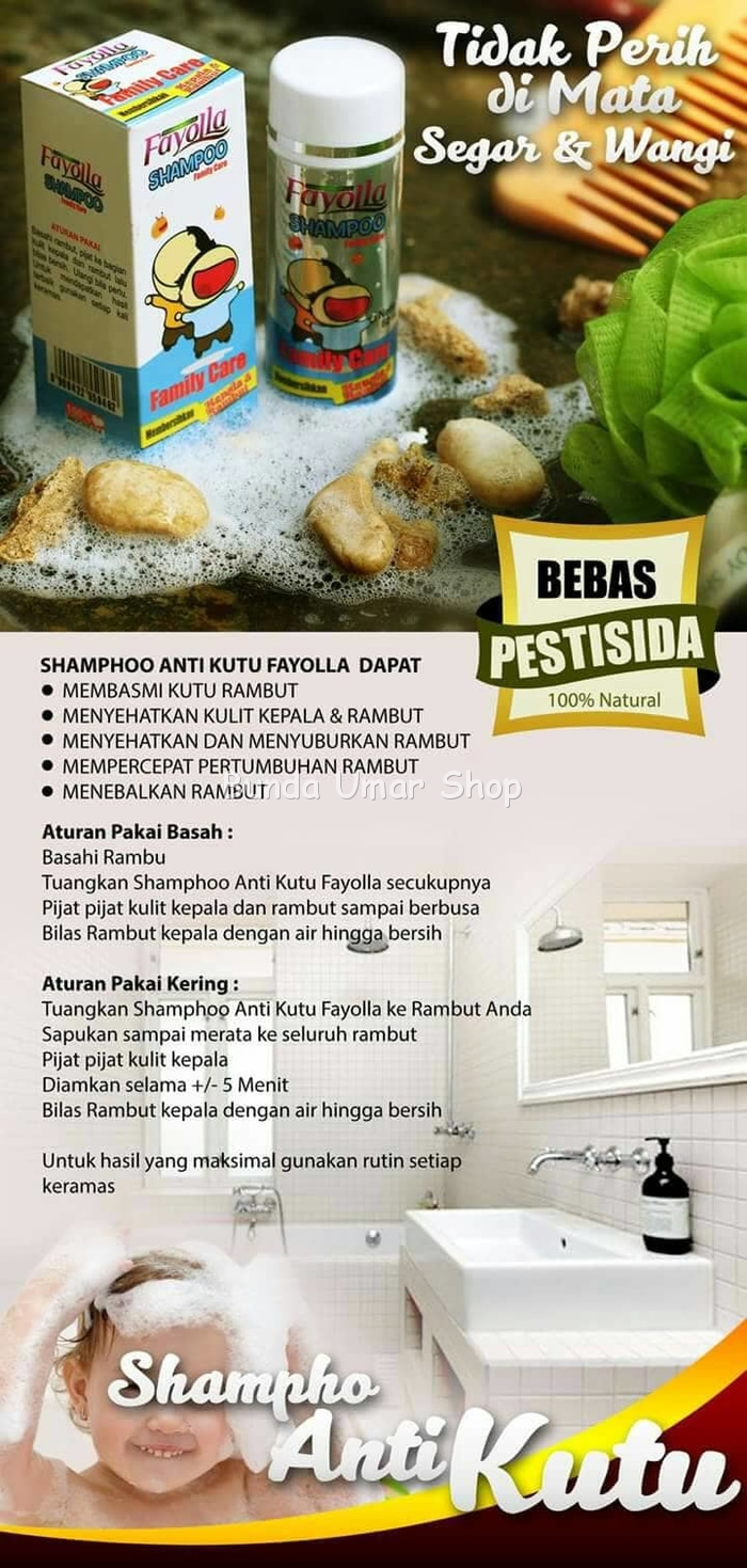 Shampo Anti Kutu Pusat Kosmetik Herbal Original Aman Dan