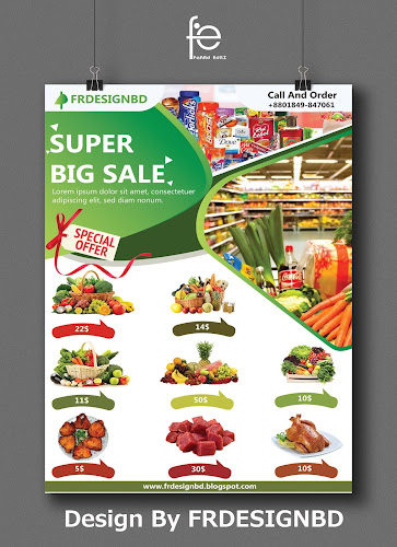 Supermarket / Product Promotion Flyer Design By FRDESIGNBD