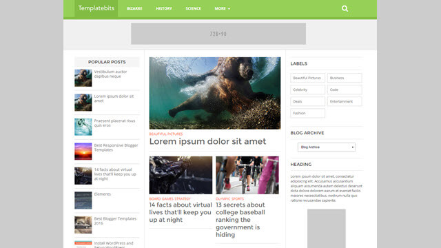 List Mag Responsive Newspaper Blogger Templates