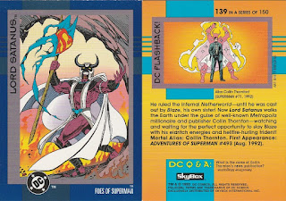 Lord Satanus trading card from DC Cosmic Teams set