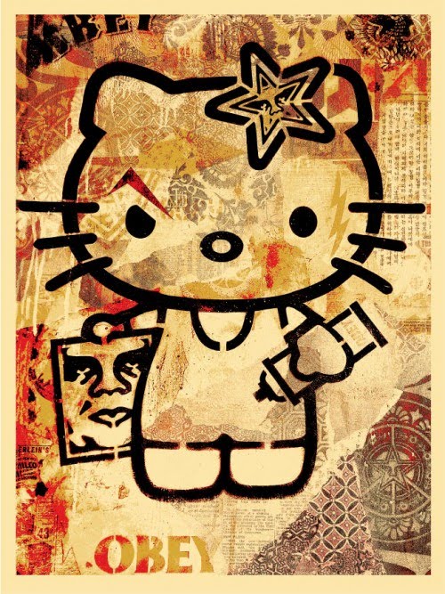 hello kitty obey. Shepard Fairey Hello Kitty