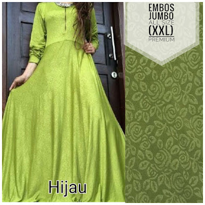 gamis emboss jumbo