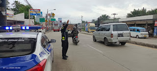 Sat Lantas Polresta Serang Kota Laksanakan Patroli Siang Hari