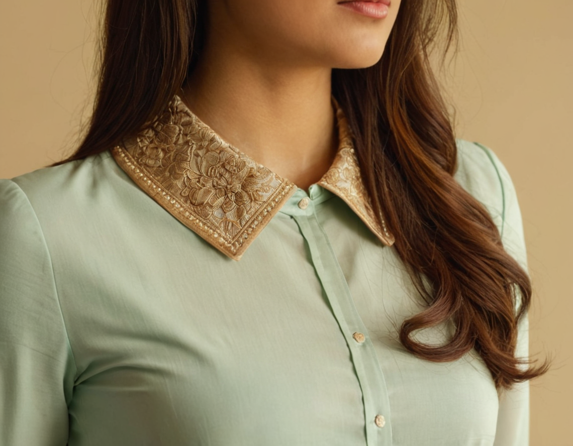 Collar Neck Blouse Back Designs
