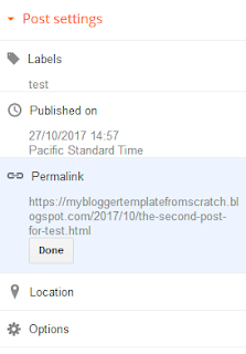 Blogger Permalink is limited, we can only use permalink with years and month