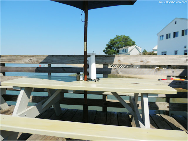 Lobster Shacks en la Costa Sur de Maine: Mesa del Bayley's Lobster Pound