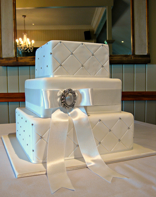 Cake Boss wedding cake dyer Quilted quilted Image via Cake Savvy