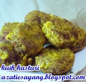 Azatiesayang♥♥: Resepi kuih Kasturi.