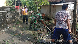 Jaga Lingkungan Desa Binaan, Ini yang Dilakukan Babinsa Koramil Pamarayan