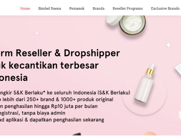 Raena Beauty Aplikasi Bisnis Kecantikan Secara Online  