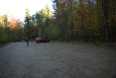 Large empty parking lot on Old Troy Road